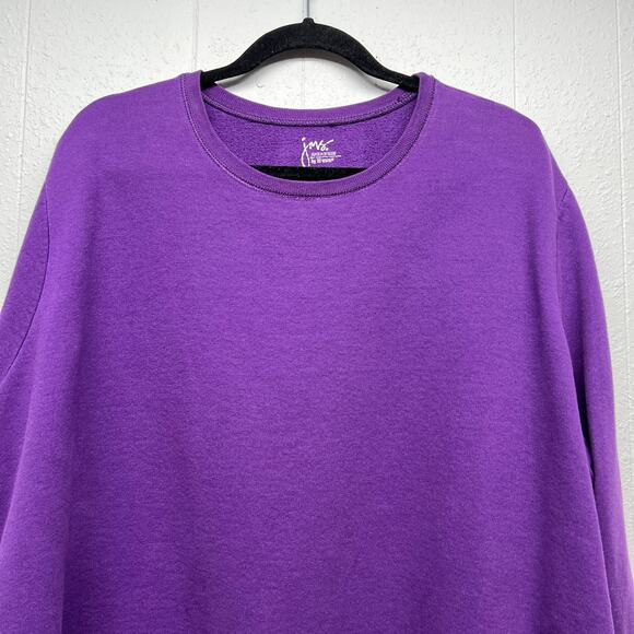 Just My Size Purple Sweatshirt Womens 3X Athleisure Casual Everyday Wear Lounge - Picture 3 of 10